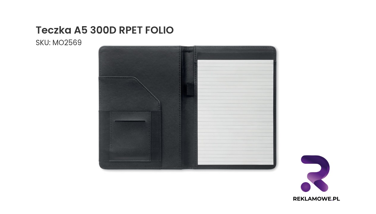 Teczka A5 z materiału RPET Folio