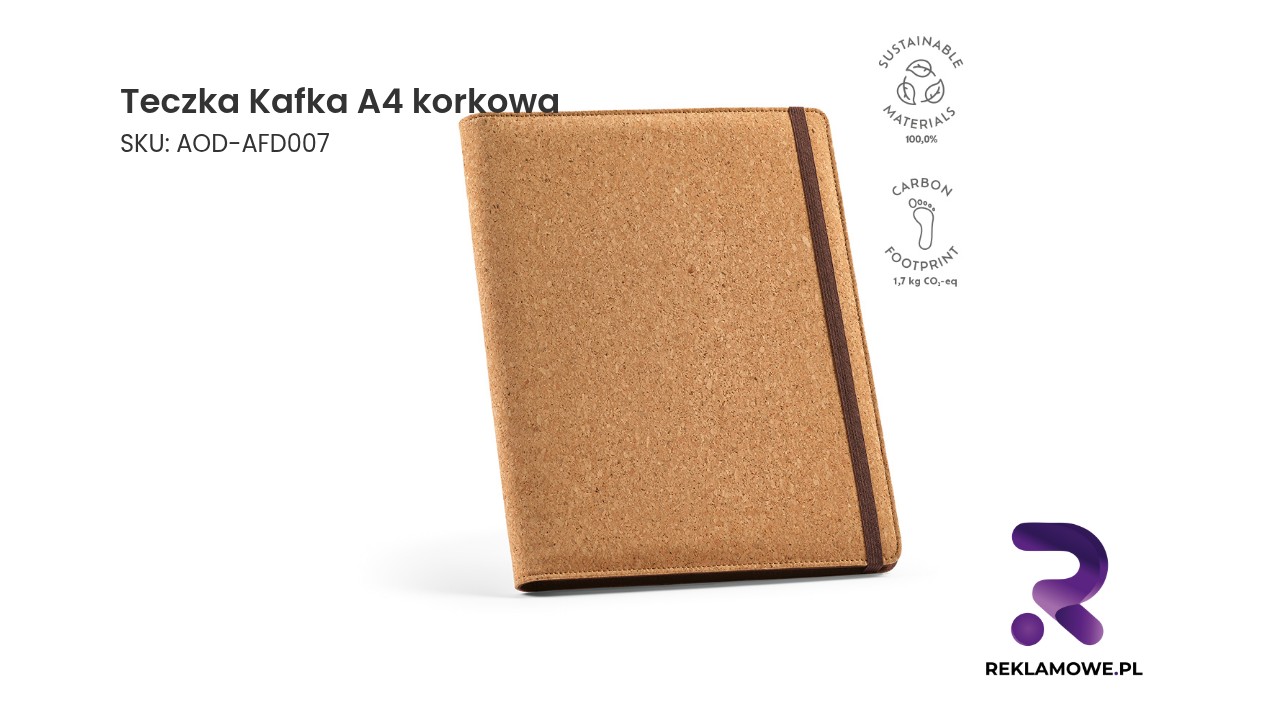 Teczka Kafka A4 korkowa Teczka Kafka A4 wykonana z korka