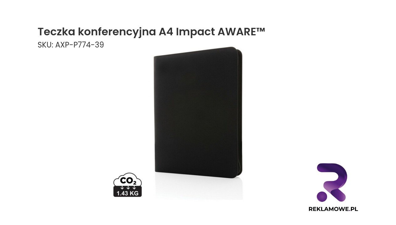 Teczka konferencyjna A4 Impact AWARE™, notatnik Teczka konferencyjna A4 Impact AWARE z materiałów z recyklingu
