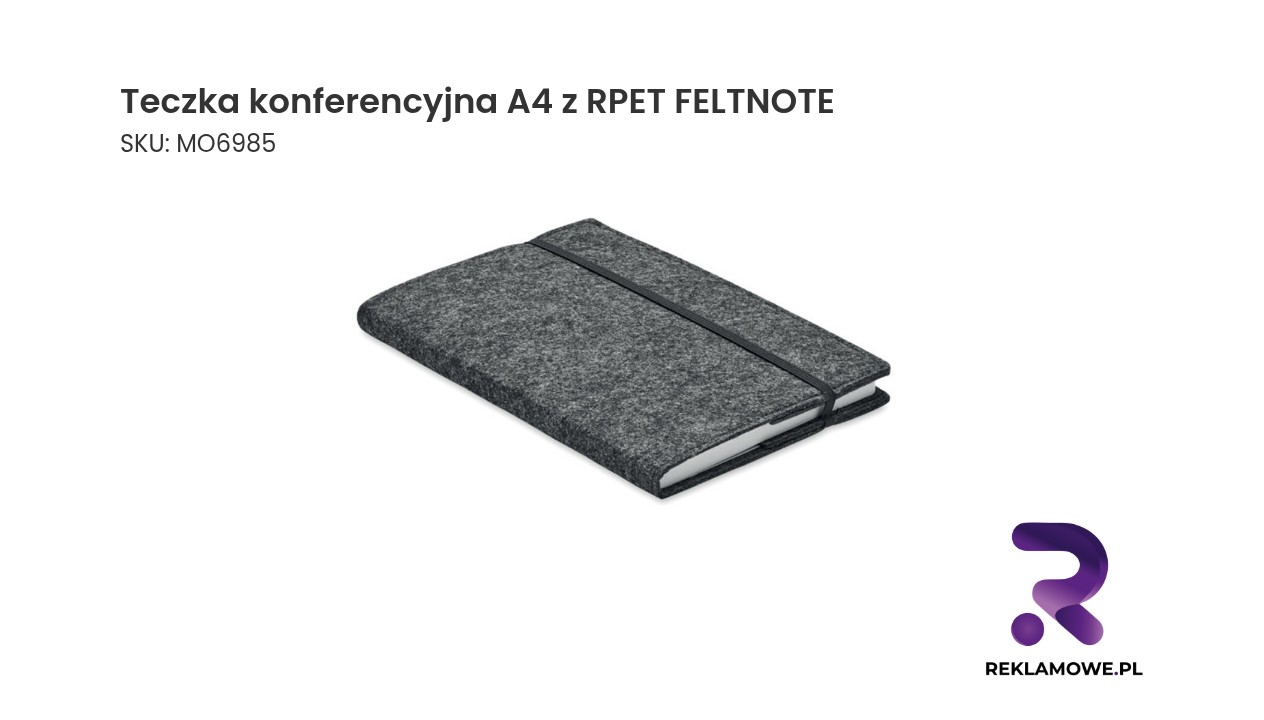 Teczka konferencyjna A4 z materiału RPET FELTNOTE