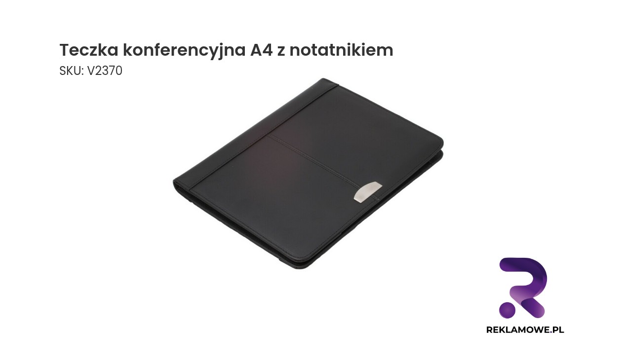 Teczka konferencyjna A4 z notatnikiem i miejscem na długopis