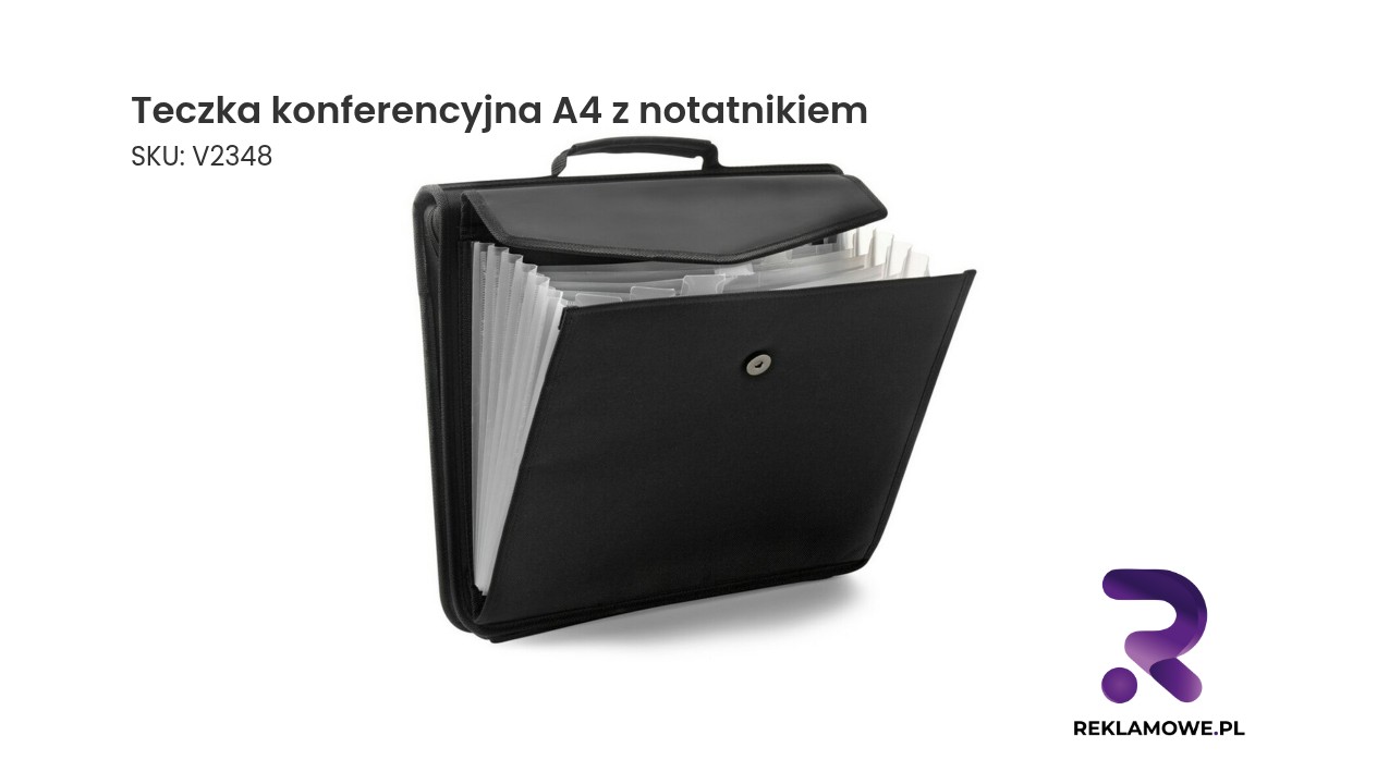 Teczka konferencyjna A4 zawierająca notatnik idealna do biura i na spotkania
