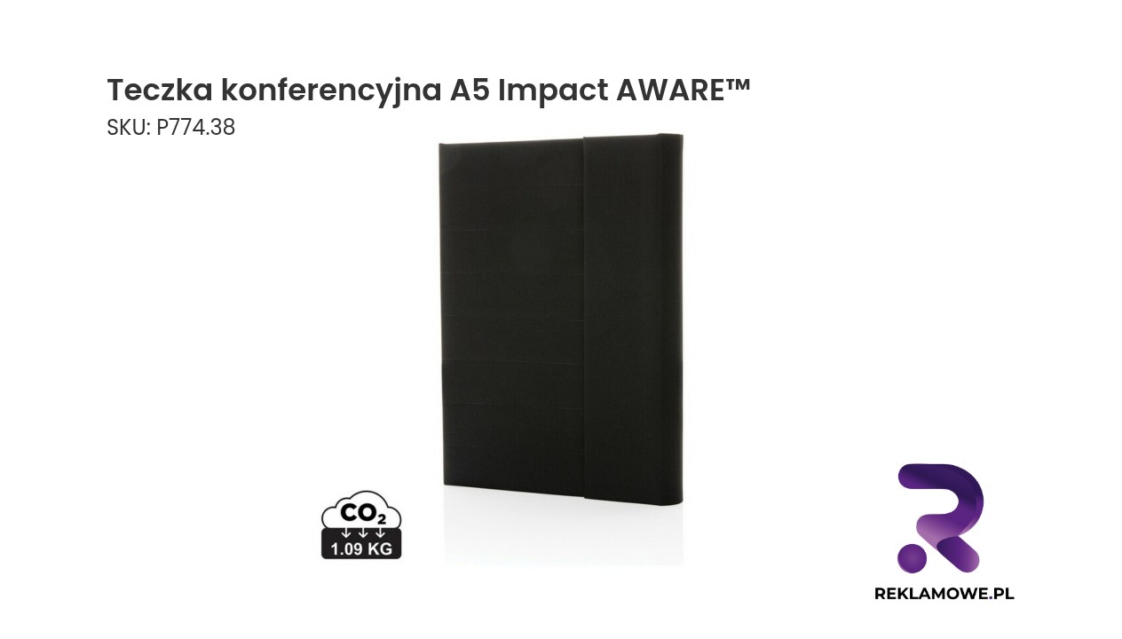 Teczka konferencyjna A5 Impact AWARE z ekologicznych materiałów