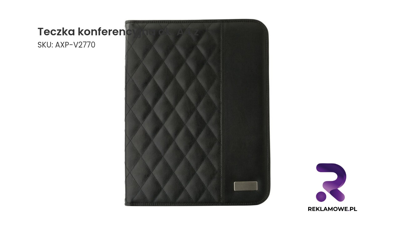 Teczka konferencyjna ok. A4 z notatnikiem Teczka konferencyjna około A4 z materiału wysokiej jakości