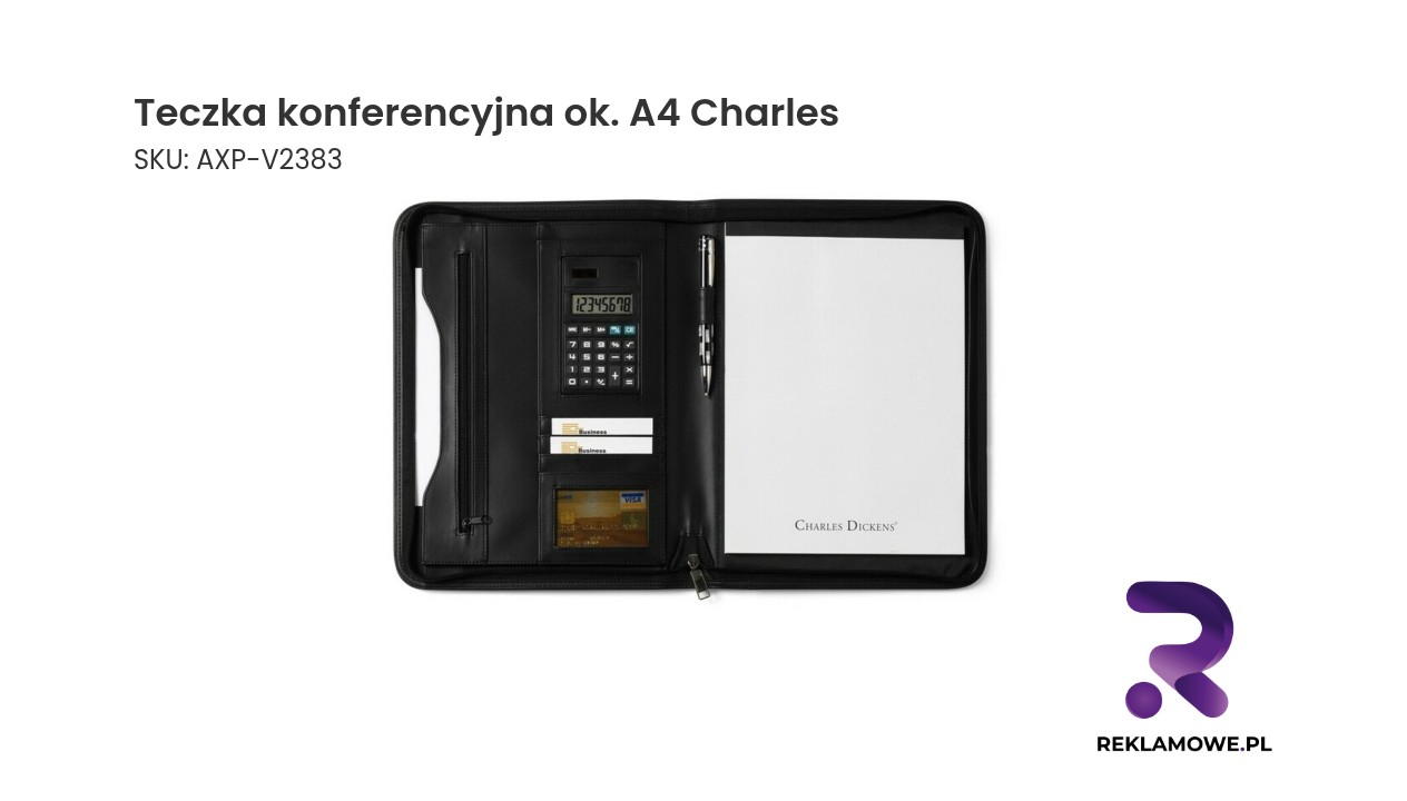 teczka konferencyjna formatu A4, model Charles, na dokumenty