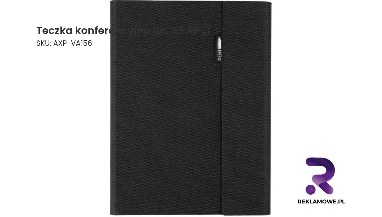 Teczka konferencyjna około A5 wykonana z RPET