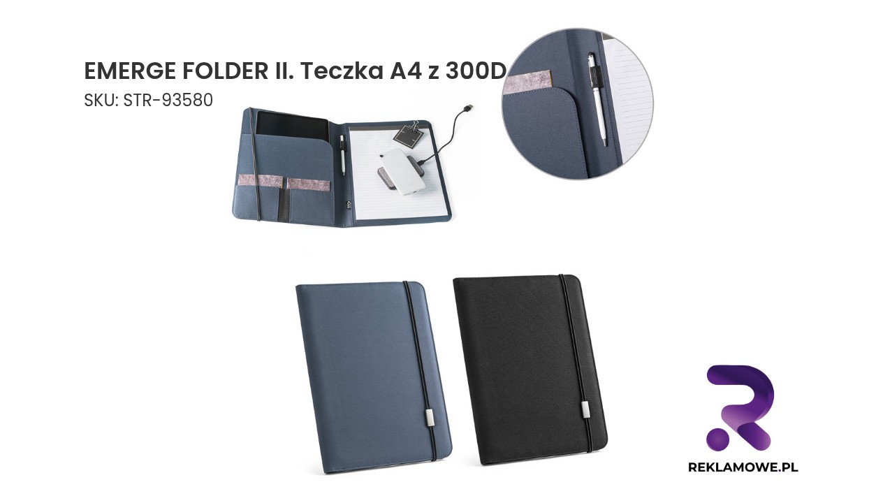 EMERGE FOLDER II – teczka A4 z materiału 300D