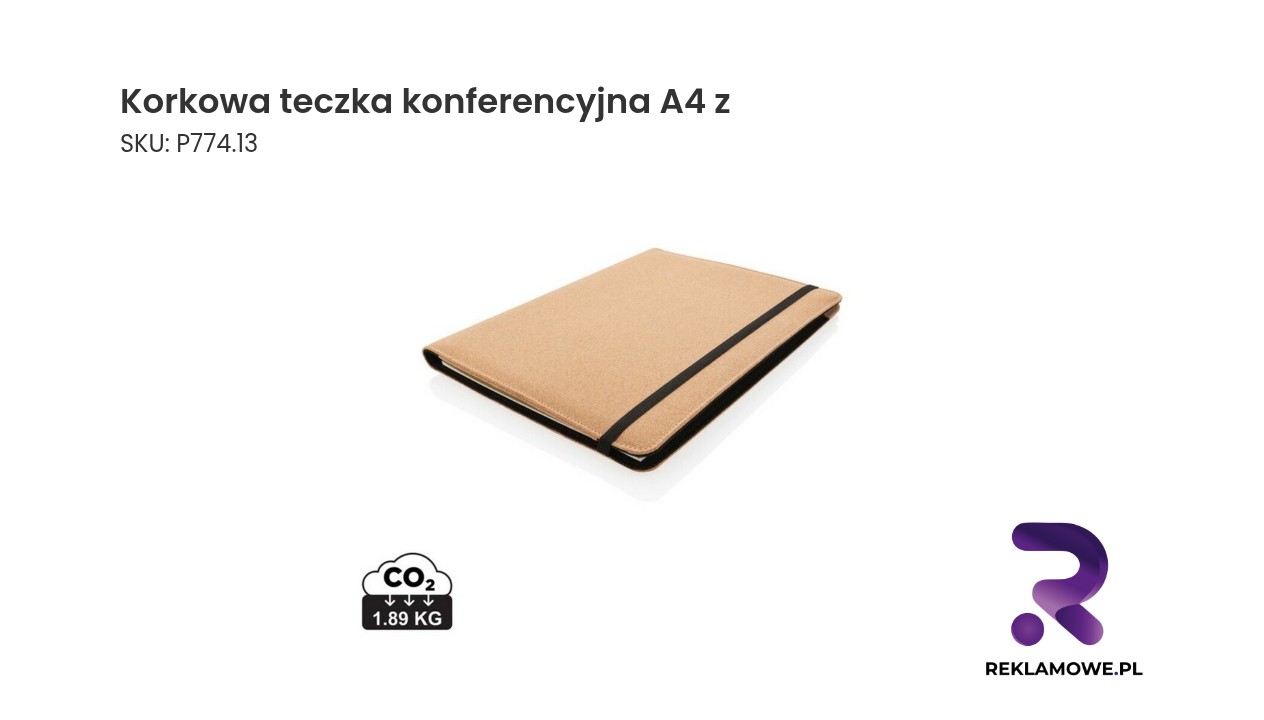 Korkowa teczka konferencyjna formatu A4