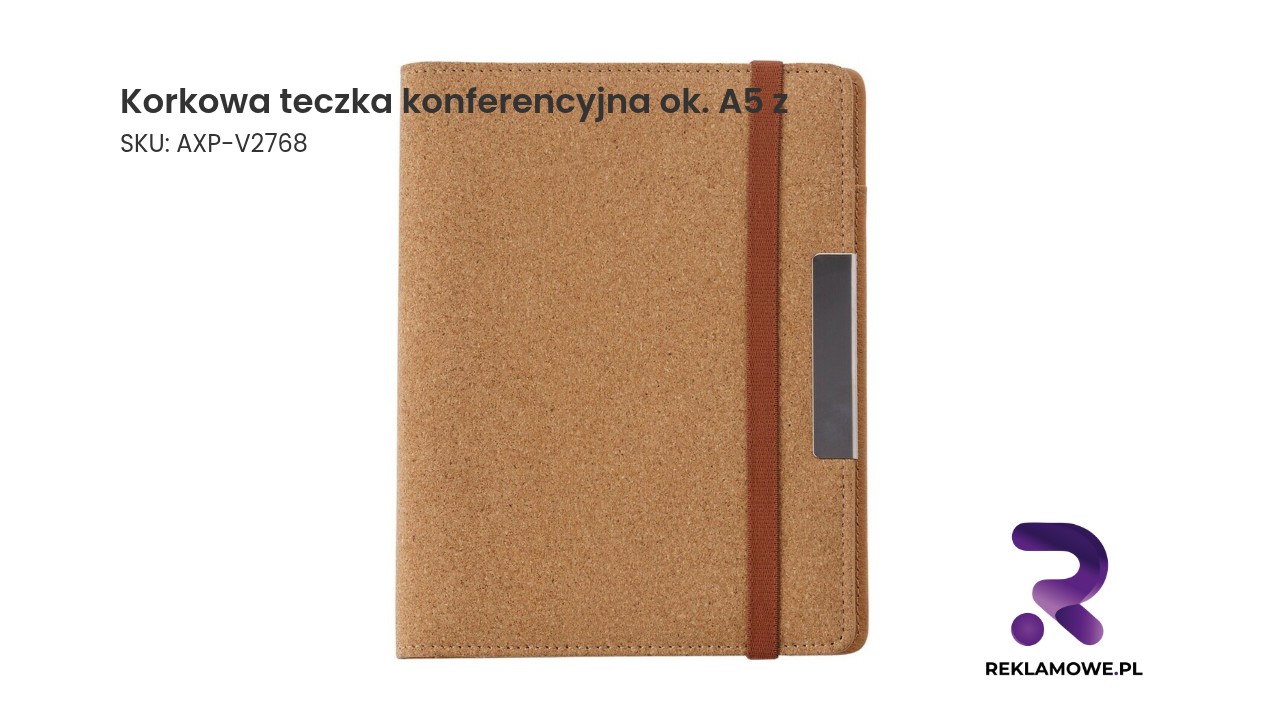 Korkowa teczka konferencyjna formatu A5