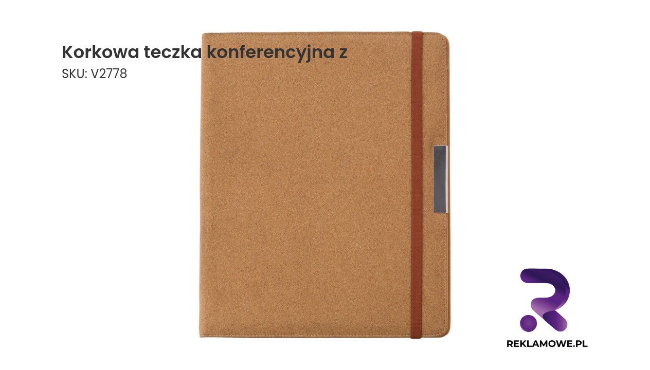 Korkowa teczka konferencyjna na dokumenty