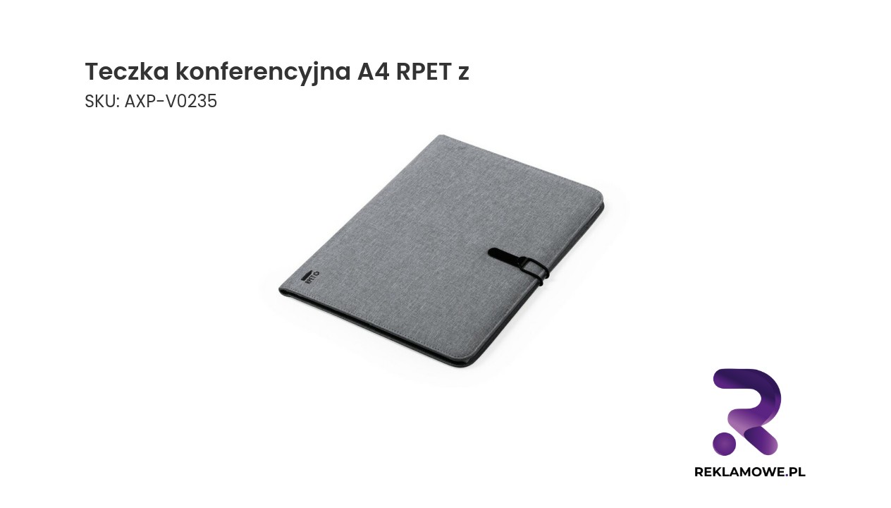 Teczka konferencyjna A4 wykonana z materiału RPET