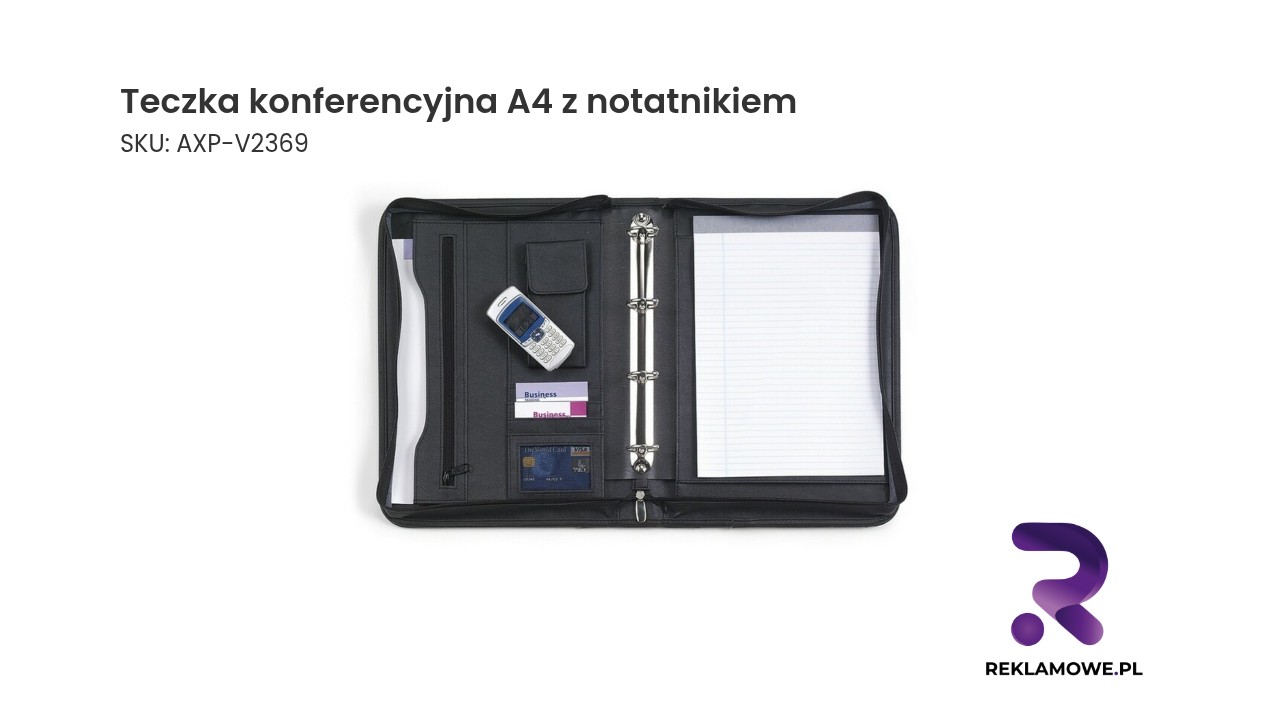 Teczka konferencyjna A4 z notatnikiem Teczka konferencyjna A4 z notatnikiem