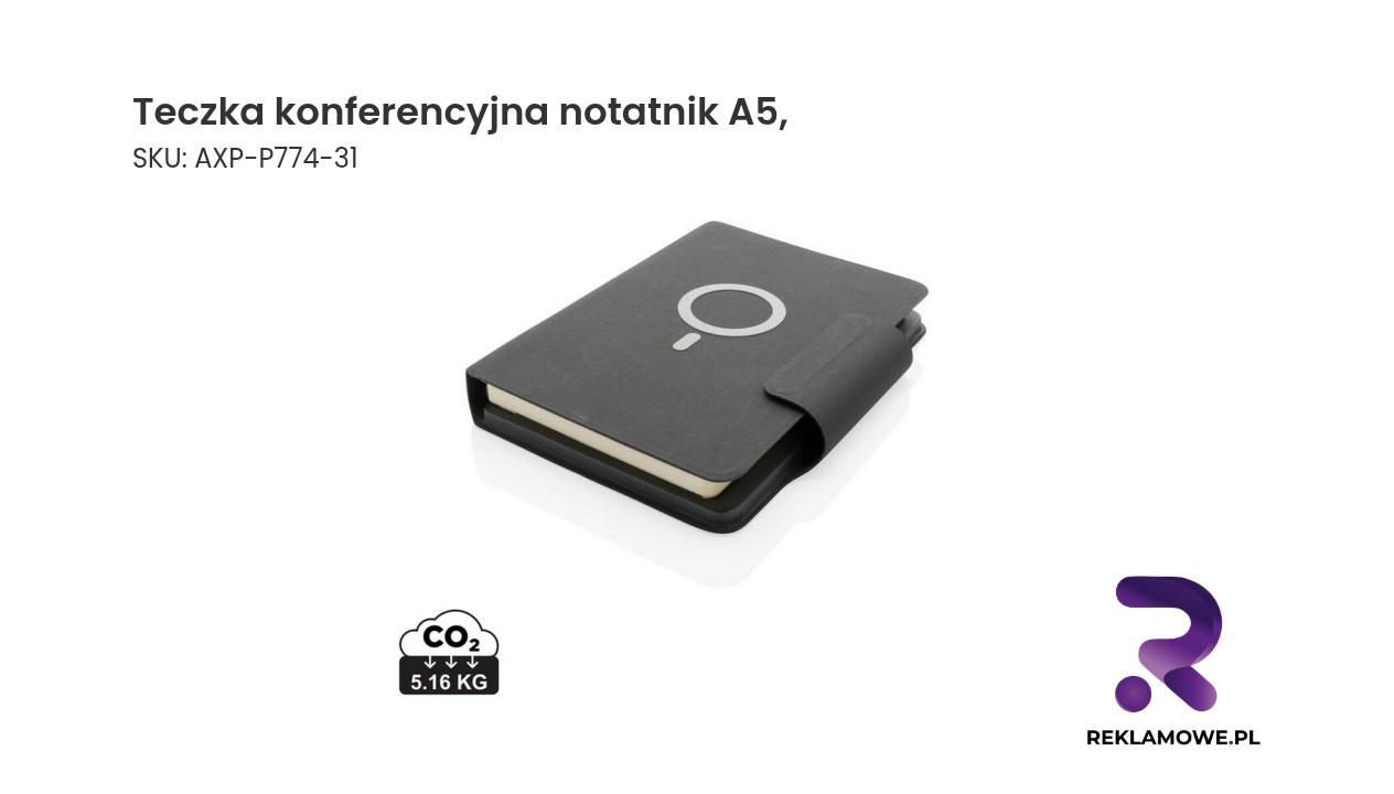 Teczka konferencyjna z notatnikiem A5 – elegancka i praktyczna do biura oraz na spotkania