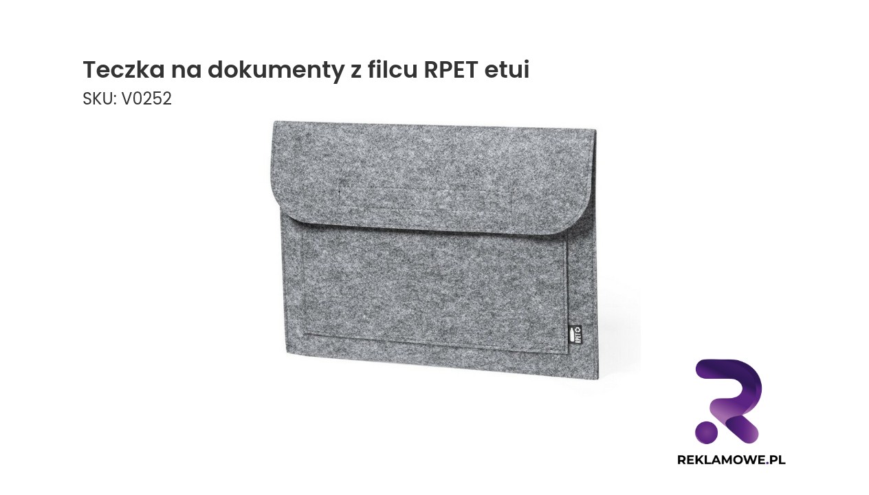 teczka na dokumenty z filcu rpet etui na 1