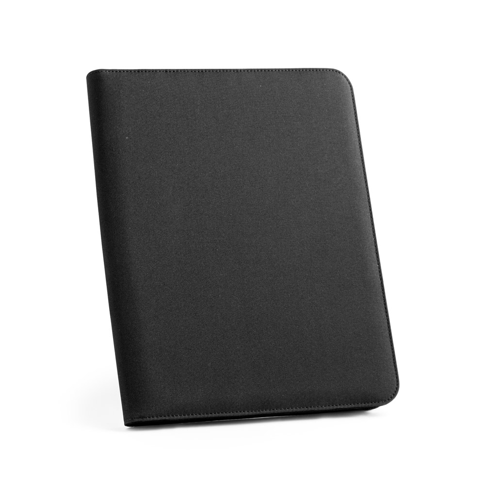 EMERGE FOLDER. Teczka A4 poliestru pochodzącego (100% rPET) 300D z zamkiem błyskawicznym 93579_set