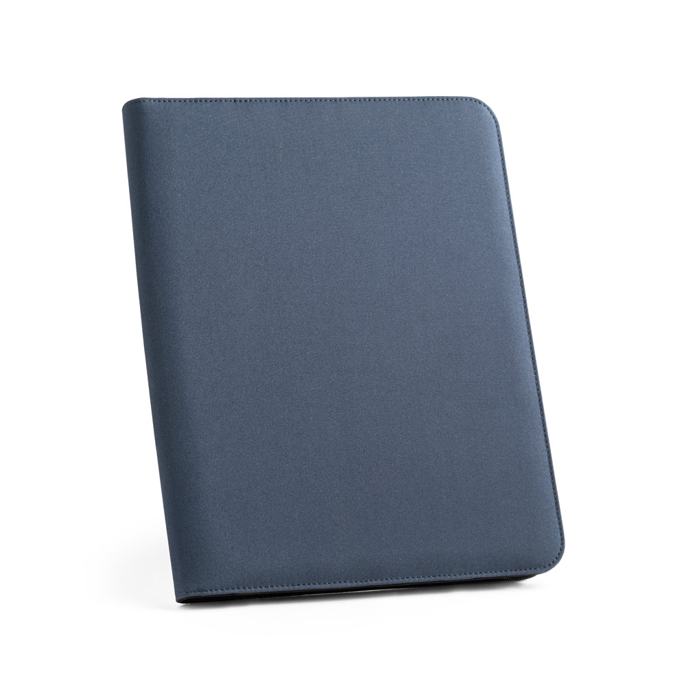 EMERGE FOLDER. Teczka A4 poliestru pochodzącego (100% rPET) 300D z zamkiem błyskawicznym 93579_set