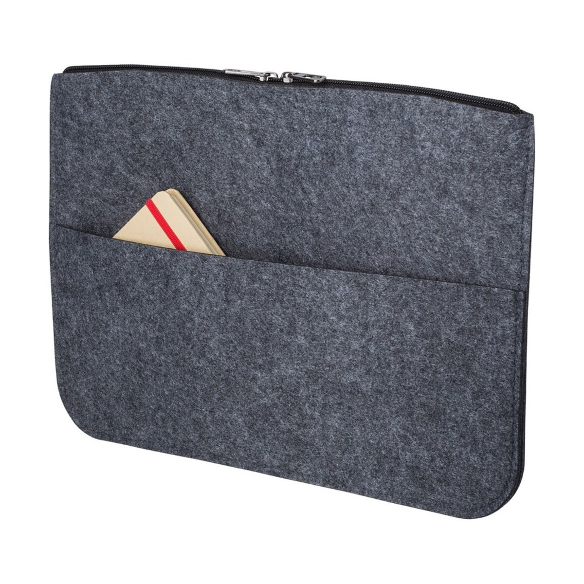 Etui na laptopa 14" z filcu RPET, teczka na dokumenty V1256-15_AAB01